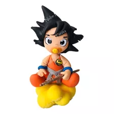 Goku Dragon Bal Baby Shower Cake Topper Vela Pasta Francesa