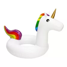 Boia Inflavel Unicornio Infantil Verão Piscina Anel 90 Cm