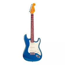 Guitarra Elétrica Sx Vintage Series Sst62+ De Tília Lake Pacific Blue Brilhante Com Diapasão De Pau-rosa