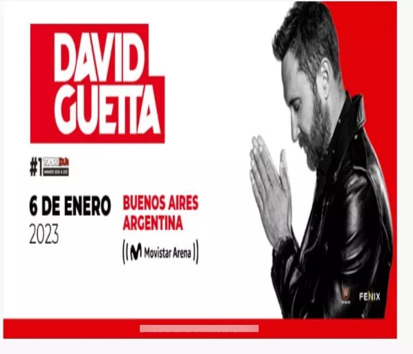 Entradas David Guetta En Argentina 