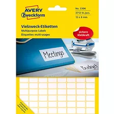 Etiqueta - Avery Zweckform 3306 Multipurpose Labels 13 X 8 M