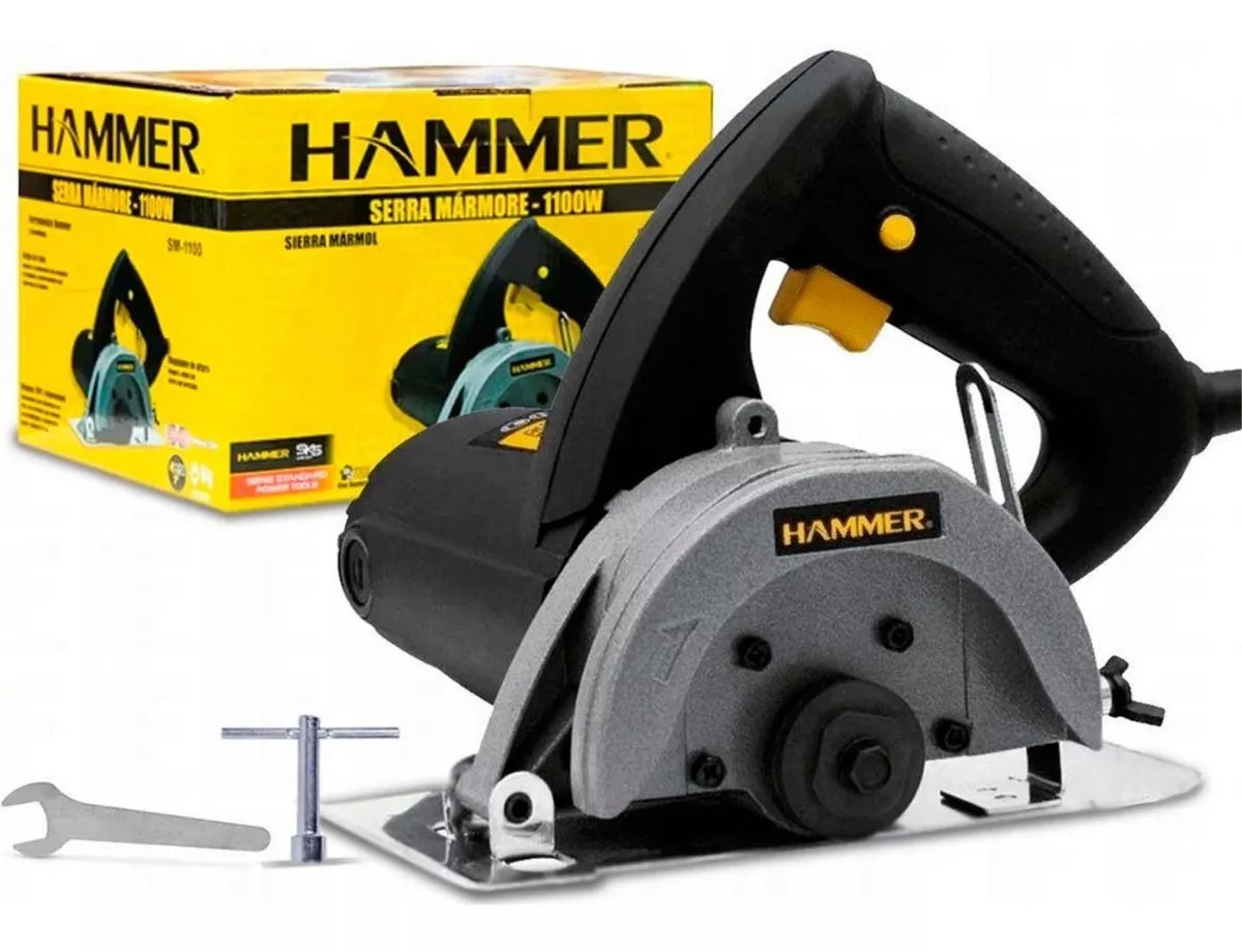 Serra Mármore Hammer Profissional 1100w 45° Gysm1100 220v