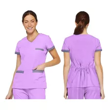 Ambo Medico Mujer Entallado Ajustable Uniforme Talle Grande