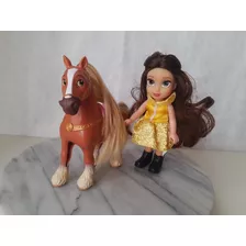 Princesa Bela Menina E Cavalo Philippe Bela E A Fera Disney 