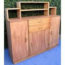 Mueble En Pino Brasil, 3 Puertas, 2 Cajones Y Estante