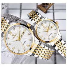 Chenxi Reloj De Pareja De Diamantes De Lujo De Cuarzo 2 Piez Color Del Fondo Blanco