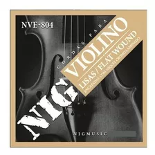 Cuerdas Para Violín 4/4 Níquel Cromo Nig Nve-804