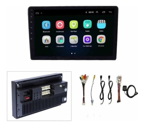 Radio 2 Din Android 1.0 10'' Hilux King Cab Foto 2