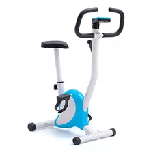 Bicicleta Ergométrica Deend Fitness Vertical Branco E Azul Cor Preto Não Aplica