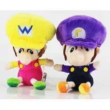 Paquete 2 Peluches Baby Wario Waluigi Super Mario Nintendo