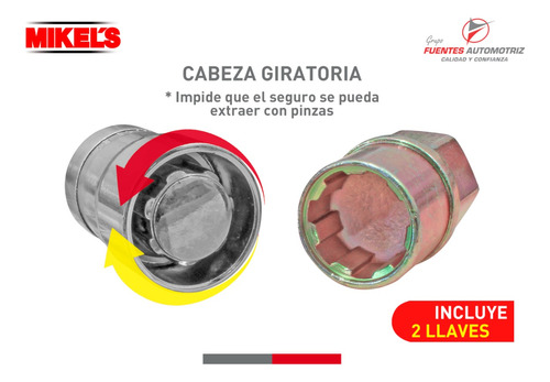 Kit Birlo Seguridad De Rin Para Fiat Palio 2016 2017 2018 Foto 2