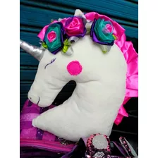 Cojín De Unicornio Decorativo, Cabeza De Unicornio 40 Cm 