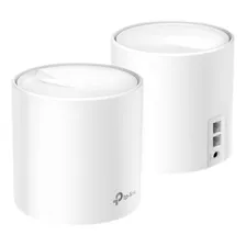 Roteador Gigabit Wi-fi 6 Mesh Tp-link Deco X60 2pack Cor Branco 100v/240v