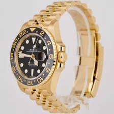 Relógio Rolex Gmt Master 2 Dourado Gold Com Caixa Original