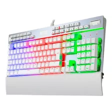 Teclado Mecánico Gamer Redragon Yama Blanco Rgb K550 Español Idioma Español Latinoamérica