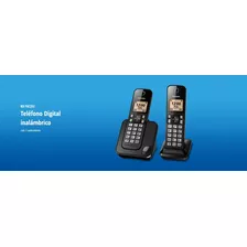 Teléfono Inalámbrico Panasonic Kx-tgc352b 2 Auricular -negro