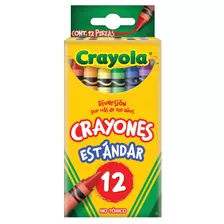 Cr Crayones De Cera Estándar X12