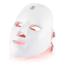 Máscara Led 7 Cores Fototerapia Facial Tratamento De Pele