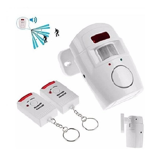 Mini Alarma  Sensor Infrarojo 2 Remoto Ir Departamento A0172