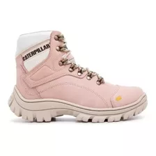 Bota Tenis Coturno Feminino Caterpillar Cano Cor Rosa