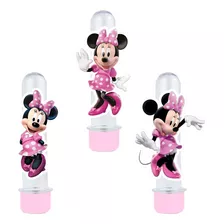 Tubete Minnie Rosa 3d - 20 Unidades