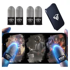 4pz Gamer Guantes Dedos Fibra Plata Profesional Dedales