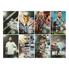 Paquete 8 Afiches Poster De Lionel Messi 28x42cm