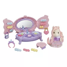 Set De Tocador De Pony Calico Critters Con Figura Y Accesori