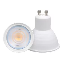 02 Lampada Led Dicroica Gu10 7w Acende 3 Cores Dimerizavel