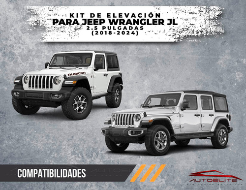 Kit De Elevacin Suspensin 2.5in Jeep Wrangler Jl 2018-2024 Foto 7