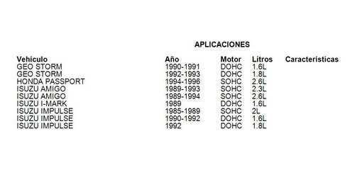 Reten Arbol Levas Isuzu Trooper 1988-1991 2.6l Ajusa Foto 2