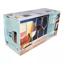 Juego De Copas Para Vino Luminarc, 18 Piezas 556ml Color Transparente