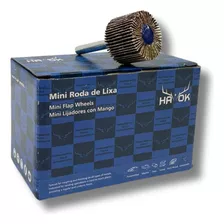 Mini Roda De Lixa Com Haste 30mmx20mm Grãos 36 Ao 600 - 10un