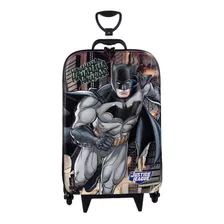 Mochila Escolar Maxtoy Rodinha Tripla 3d Batman Diplomata