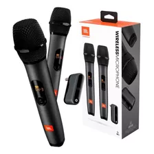 Kit Con 02 Micrófonos Inalámbricos Negros Jbl