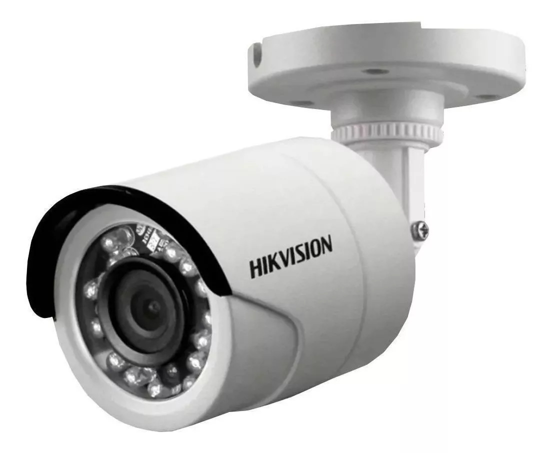 Cámara De Seguridad Hikvision Ds-2ce16d0t-ipf Con Resolución De 2mp Visión Nocturna Incluida Blanca