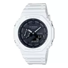 Reloj Casio G-shock Ga-2100 Blanco/negro Octagonal.