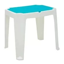 Mesa Infantil Versa Tramontina Branco/rosa/azul- Promoção