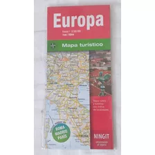 Mapa Turístico: Europa: Roma, Madrid, Paris. 