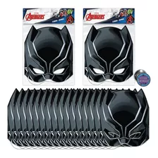 Exclusivo Paquete De 16 Máscaras Black Panther | Suministros