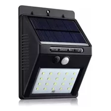 Luminária Solar 30 Leds Arandela Parede C/sensor De Presença