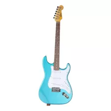 Guitarra Elétrica Ewa Ewr-20 Stratocaster De Tília Light Metalic Blue