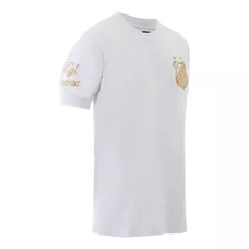 Camisa Athleta Do Santos Comemorativa Do Rei Pelé - Branca