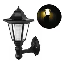 Foco Farol Para Pared Led Solares Jardin Luz Calida 