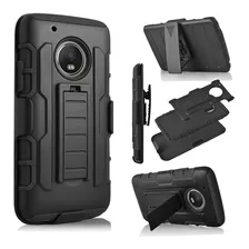 Case Armor Cover Holster Gorila Parante Gancho Moto G5 Plus