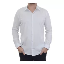 Camisa Masculina Docthos Slim Tricoline Branco - 119072