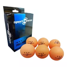 Pelotas Ping Pong Sport Fitness 3 Estrellas Caja X6 Unidades