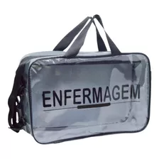 Bolsa Enfermagem Personalizada Academica Estagio Cor Grafite Transparente