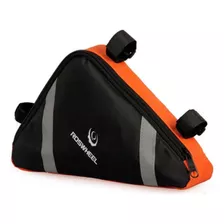 Bolsa De Quadro Triangular Bike Porta Ferramentas Roswheel Cor Laranja