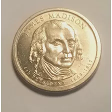 Moneda 1 Dolar James Madison 4to Presedent 